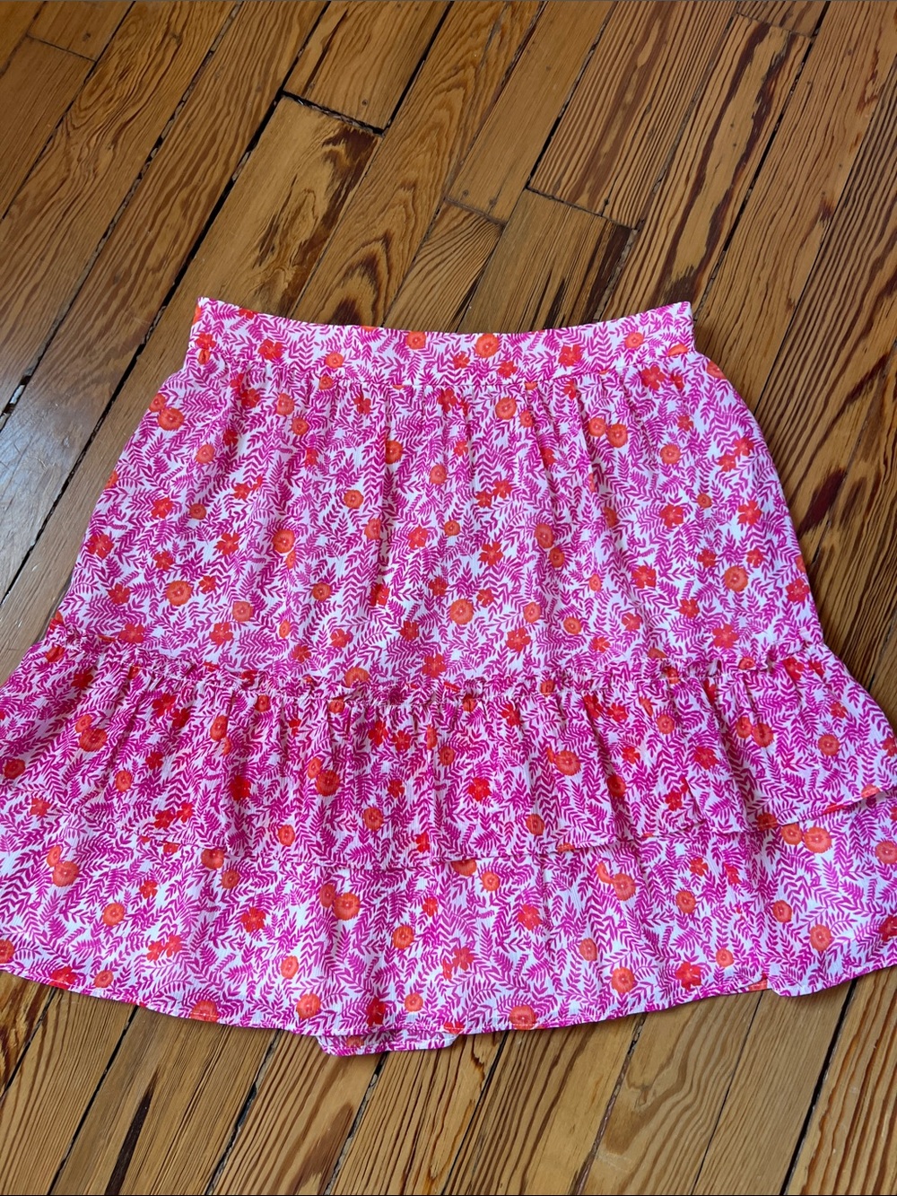 J. Crew Factory Tiered Ruffle Mini Skirt